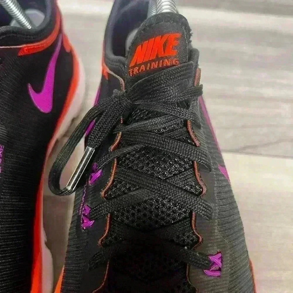 Nike Flex Supreme TR4 Running Shoes Womens 9.5 Gym walking cute comfy Black Pink - Picture 5 of 10